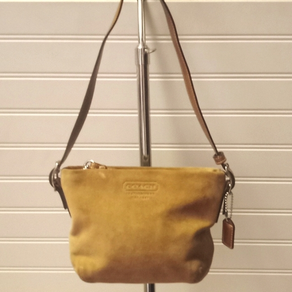 Coach Handbags - Coach Brown Suede Mini Hobo Shoulder  Bag